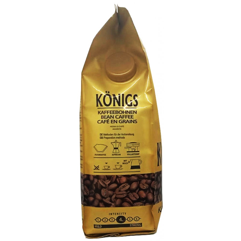 Кофе Konigs Oro Crema зерно 1 килограмм - 4260502740170